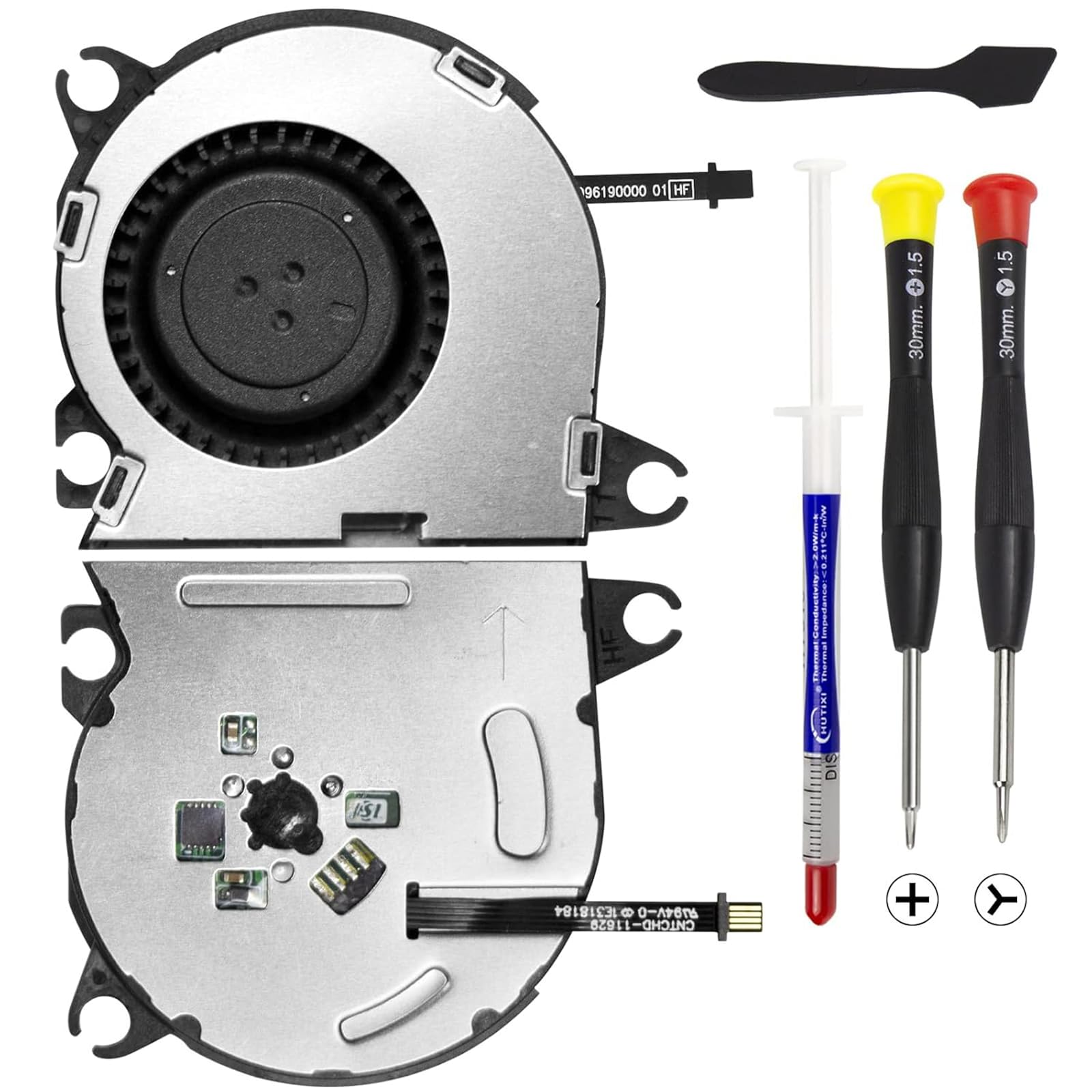UPGRADED Switch Fan Internal Cooling Fan Compatible with Nintendo Switch NS HAC-001 2017 Console,Nintendo Switch Fan Replacement (with Screwdriver and Spatula)