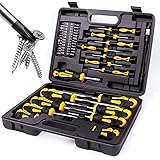 Magnetic Screwdrivers Set with Case, Amartisan 42-piece Includs Slotted, Phillips, Hex, Pozidriv,Torx and Precision Screwdriv