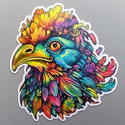 Yoonek Graphics Chicken Vinyl Decal Sticker for