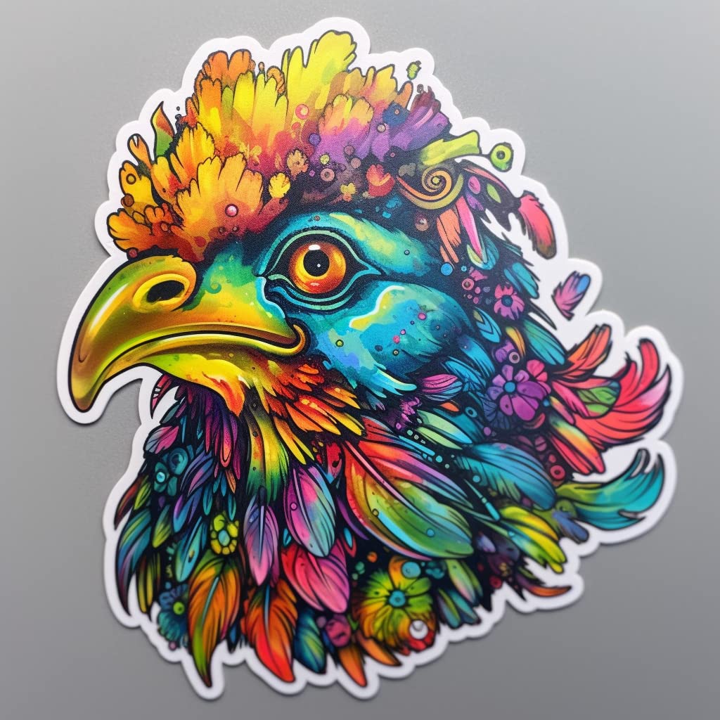 Yoonek Graphics Chicken Vinyl Decal Sticker for