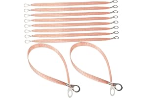 VALICLUD Lot de 10 sangles de mise à la terre en cuivre tressé pour voitures, camions, bateaux - Jauge fiable