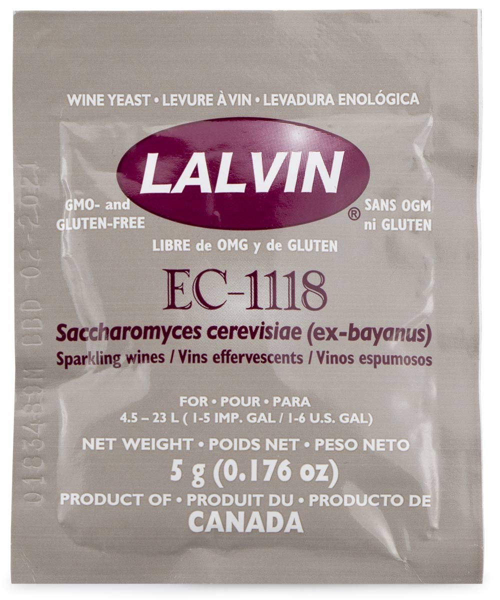 Lalvin Sparkling Wine Yeast EC1118 Sachet 5g Ideal for making Cider