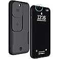 Spy-Fy iPhone 13 Pro Case with Camera Covers Front and Rear | Protect Your iPhone and Privacy | 6-Foot Drop Proof | 6,1 Inch | Camera Protection by Valenta. Black