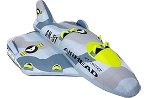 AIRHEAD Jet Fighter | 1-4 Rider Towable Tube for Boating