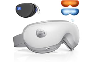 BOB AND BRAD Zero Pro Ultra-Quiet Eye Massager with Heat and Cooling, Lightweight Eye Massager with Scroll Button for Migraine Dry Eyes Relief, Relax, FSA Eligible HSA Christmas Gifts for Women Men
