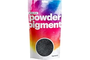 Hemway Grout Dye Pigment Concrete Colour Powder Render Mortar Pointing Powdered Brick Toner (1.8oz / 50g, Metallic Charcoal Black)