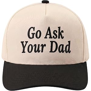 Funny Trucker Hat for Men Women, Embroidered Vintage Baseball Cap, Adjustable 2-Tone Snapback Hat, Novelty Gag Gift