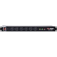 CyberPower CPS1220RM Basic PDU, 120V/20A, 12 Outlets, 15ft Power Cord, 1U Rackmount