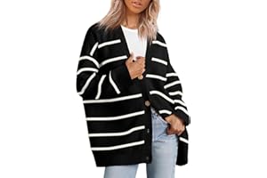 EFAN Women's Cardigan 2023 Open Front Oversized Button Lightweight Sweaters V Neck Loose Cardigans Knit Outwear