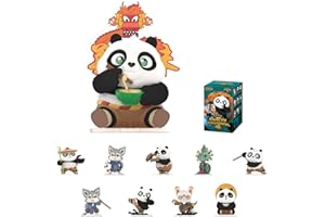 POP MART Universal Kung Fu Panda Series Blind Box Figures, Random Design Mystery Toys for Modern Home Decor, Collectible Toy Set for Desk Accessories, Single Box