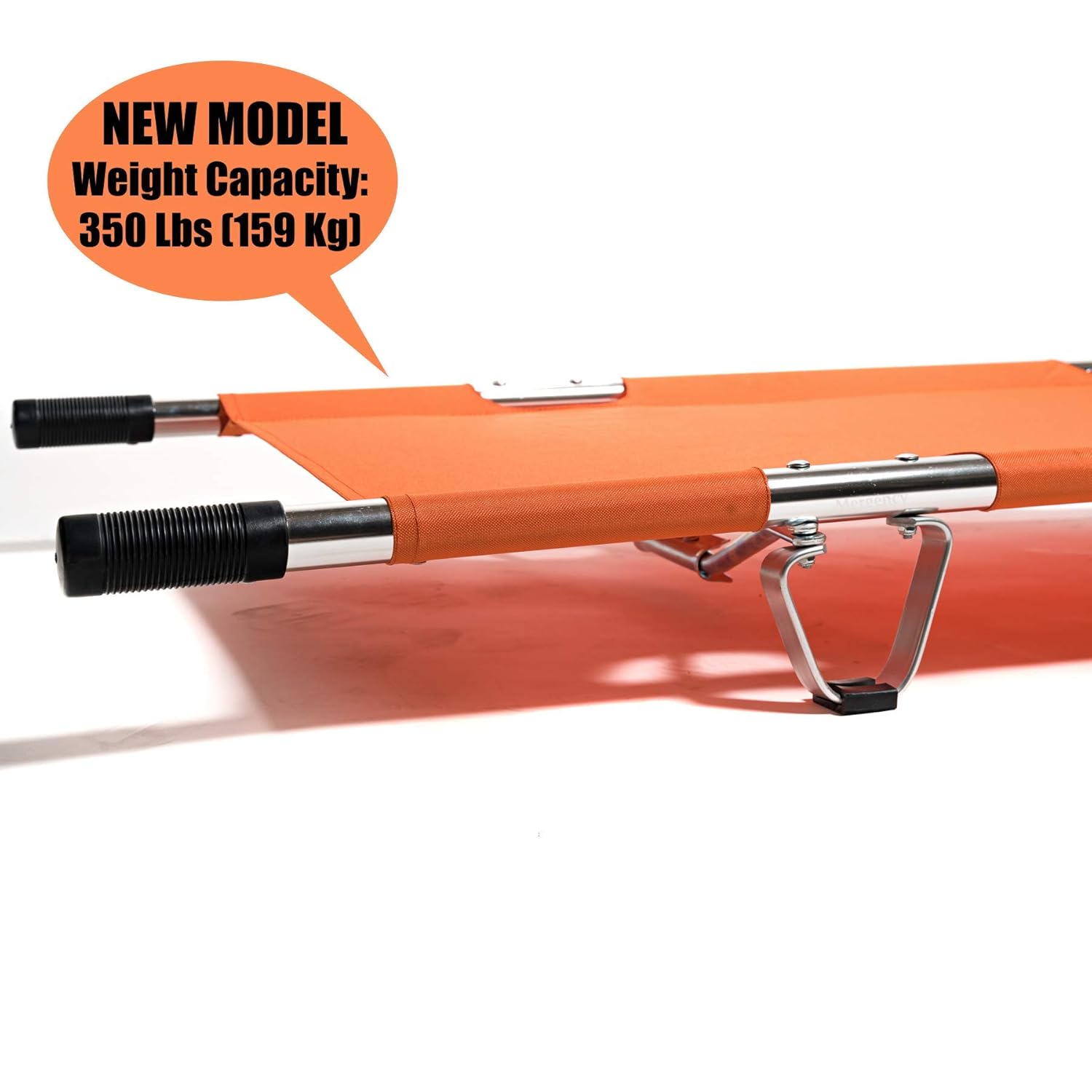 Folding Stretcher Made from Top Grade Aluminum Alloy Gurney Stretcher with Heavy Duty Handles Medical Stretcher with Rubber Feet Portable Stretcher for Patient Transport (Orange): Industrial & Scientific