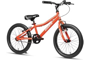 AVASTA Bilbo 18 20 Inch Kids Bike for Boys Girls 5-10 Years Old, Retro Style High Carbon Steel Bicycle with Adjustable Handlebars and Seat, Dual V-Brakes, Kickstand, Multiple Colors