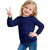 Witwot Toddler Sweatshirt Baby Girls Long Sleeve Shirts CrewNeck Cotton Pullover Tops Clothes Kids Size 2T-5T