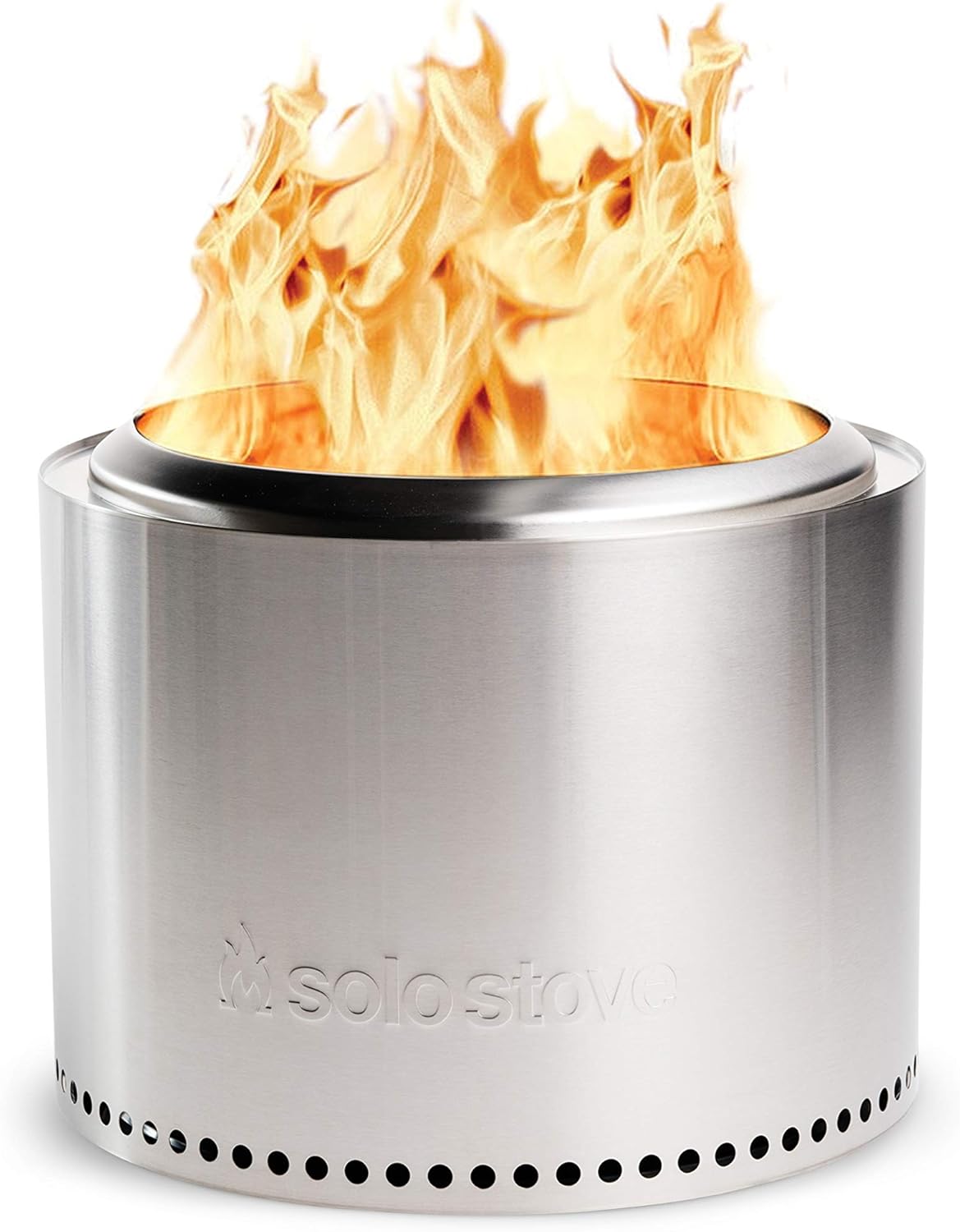 Solo Stove Bonfire Fire Pit - Large 19.5 Inch Stainless Steel Outdoor Smokeless Firepit | Portable Backyard Natural Wood Burning Firebowl | No Gas or Propane Required : Garden & Outdoor