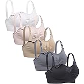 Lataly Womens Seamless Nursing Bra Sleeping Maternity Bralette for Breastfeeding Pack of 3