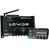 LOWDR Car Audio LDX 2.4 Digital Signal Processor and Equalizer, 4 Output 2 Input DSP with Bluetooth App Control, Parametric EQ, Crossover, and Limiter