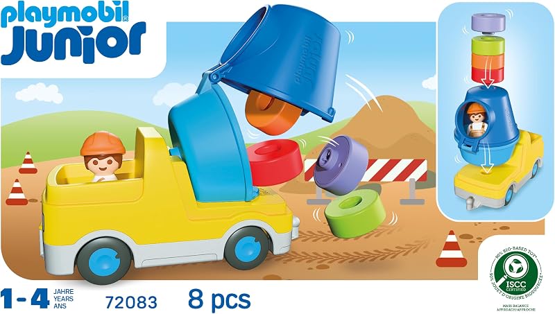 | Junior | Hormigonera | Vehículo de Obra Colorido con Tambor extraíble y Bloques encajables | para niños a Partir de 4 años | 72083 — foto 6 de 6