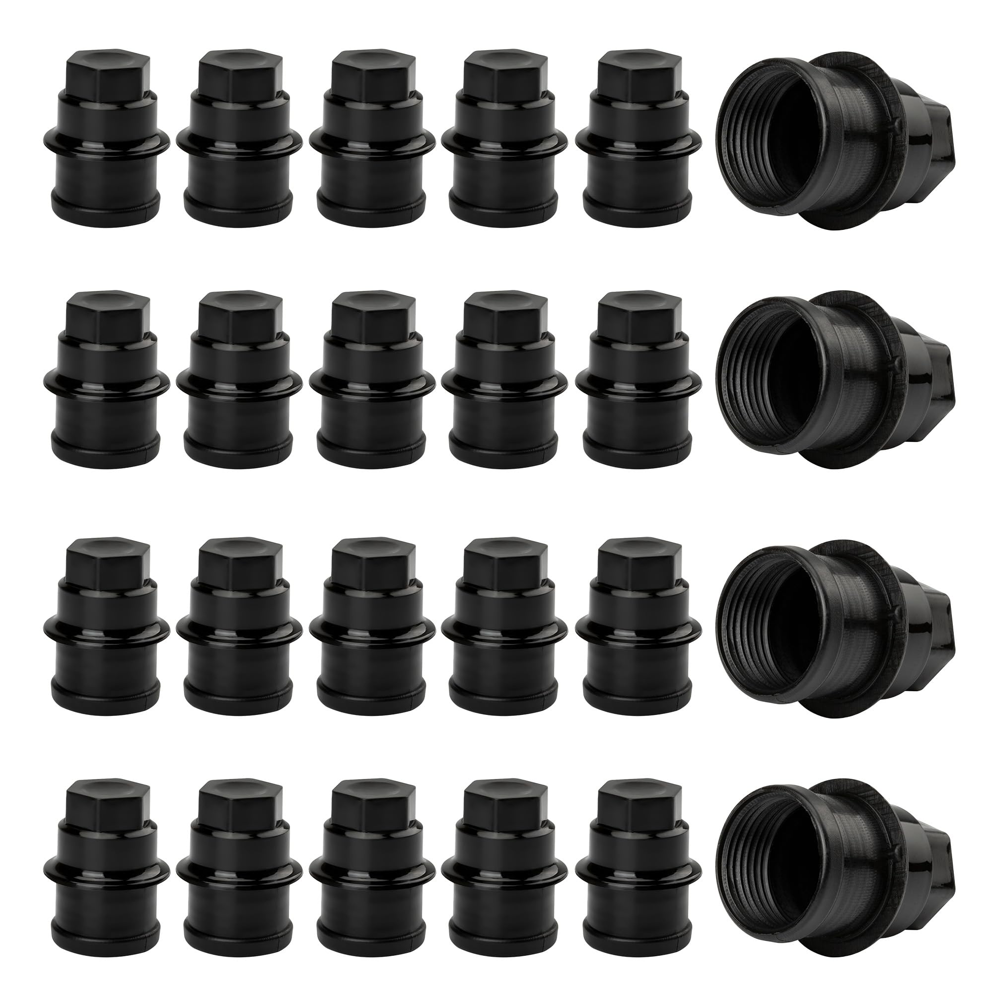 Photo 1 of 12472838 Lug Nuts Plastic Cover Wheel Center Cap for 2000 Cadillac Escalade, for Chevrolet Silverado/Express 1500 2500 Avalanche Suburban Tahoe, for GMC Savana Sierra 1500 2500 3500 Replace# 611-622