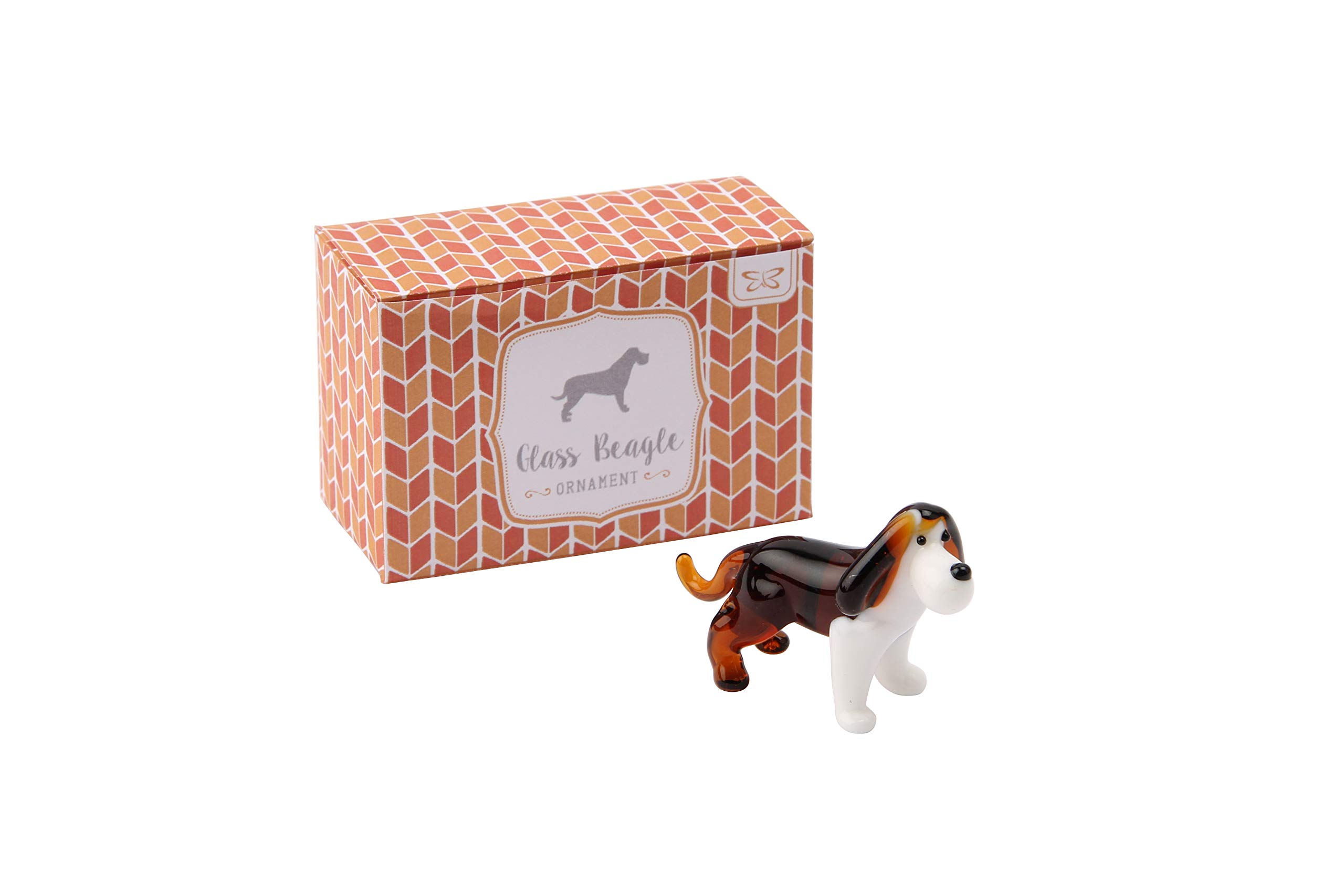 CGB Giftware | Glass Beagle | in ift Box | Hand Finsihed | Collectable | Dog | English Dog