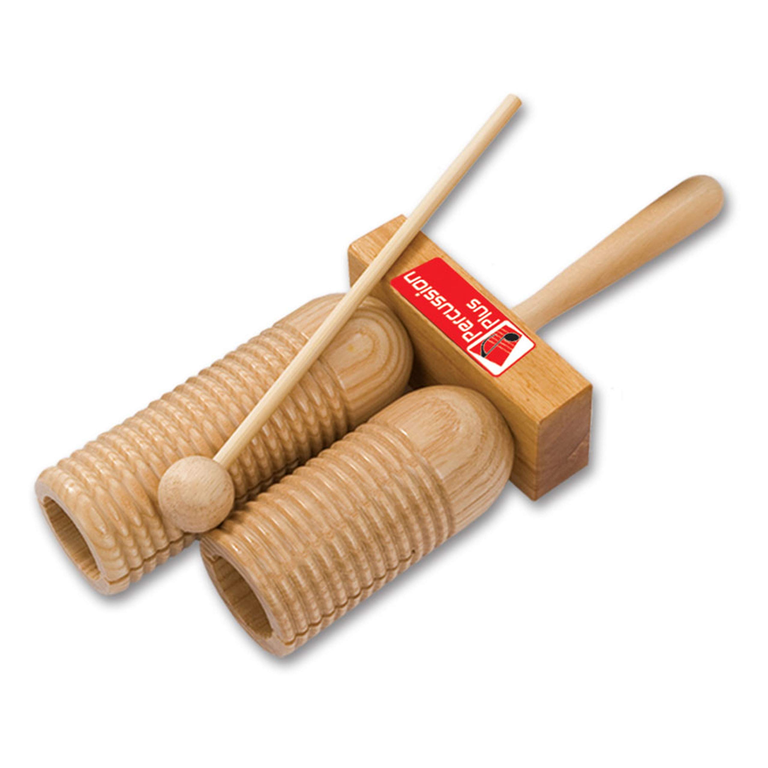 Percussion Plus PP252 Wooden Agogo Double with Beater