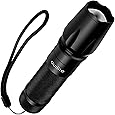 Tactical Flashlight Torch, Outlite High-Powered LED Flash Light, Rechargeable Tac Light, Water Resistant Handheld Flashlight with Zoom Function and 5 Modes