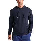 CRZ YOGA Cloud Jersey Pullover Hoodies for Men - Casual Workout Long Sleeve Basic Hooded Sweatshirts with Pocket