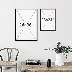 MUDECOR Framed Canvas Print Wall Art Set Monochrome