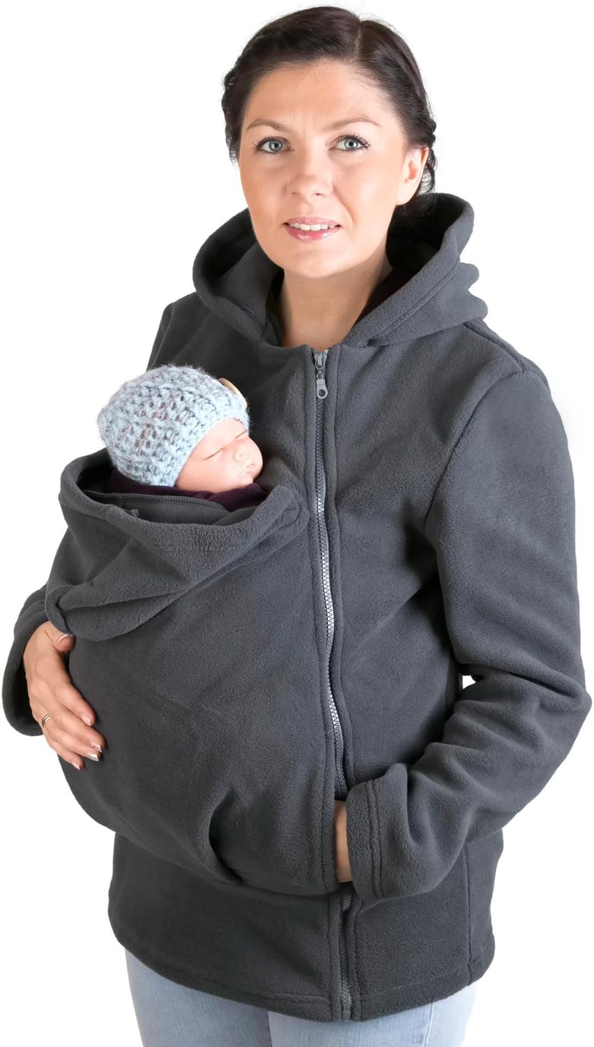 FUN2BEMUM Baby Carrier Cover Babywearing Polar Fleece Jacket Hoodie Sweatshirt