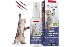 PLAZALA Cat Deterrent Spray, Nature Effective Cat Repellent Spray and Bitter Dog Repellent Spray,Prevent Scratching Stay Away from Restricted Areas for Pet