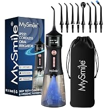 MySmile LP221 Self Cleaning OLED Display Cordless Water Flossers
