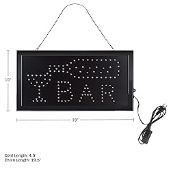 LED Bar Sign - Neon Electric Display Sign with