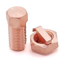 Kuejotty 10PCS Solid Copper Split Bolt