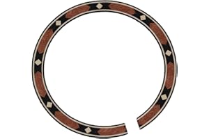 BQLZR Acoustic Guitar Soundhole Rosewood Rosette，Round Sound Hole Decoration add Some Bling To the Face,Inner Diameter 3.70inch, Width 0.39inch, Requires Glue Guitar Sticker Decal