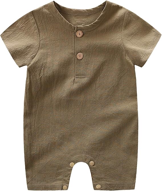 baby linen romper