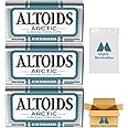 Altoids Arctic Wintergreen Mints | 1.2 oz Tins (Pack of 3) | Sweet and Refreshing | Ideal for Everyday Freshness | With Mighty Merchandise Pocket Snack Bag
