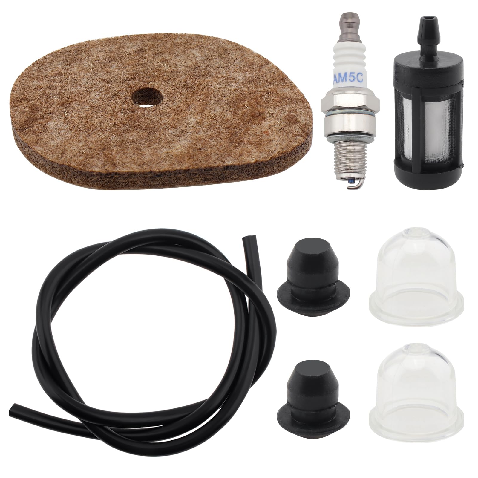 Windance Air Filter with Oil Filter and Spark Plug Focus Kit for Stihl KM56 FS56 FS56RC FC70 FC70C FC56