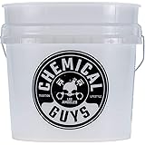 Chemical Guys ACC_103 Heavy Duty Detailing Bucket with Chemical Guys Logo, 4.5 Gal , White