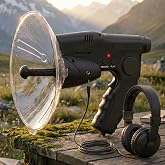 Podoy Bird Observing Listening Recording Device, 300ft Range with Headphone | Electronic Digital Device Sound Amplifier, Digital Recording Device for Outdoor Nature Exploration