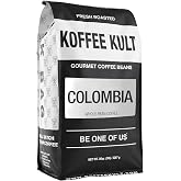 Koffee Kult Colombian Medium Roast Coffee Beans 100% Single Origin Colombia Arabica Whole Bean (Whole Bean, 80oz)