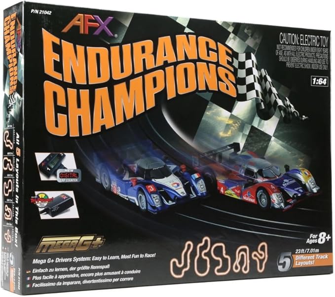 afx giant raceway electric slot car track