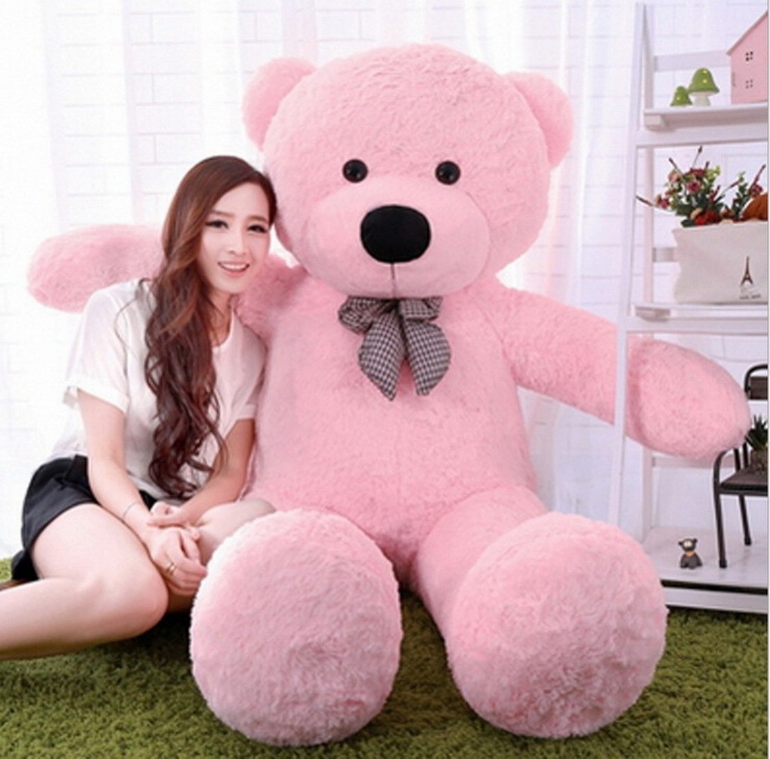 4 feet pink teddy bear
