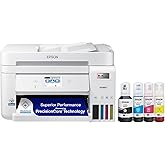 Epson EcoTank ET-4850 Wireless Color All-in-One Supertank Printer - Black | Cartridge-free print, scan, copy, fax; up to 15.5