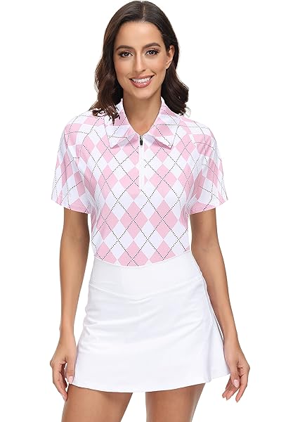 TRENDIMAX WOMEN’S 2 PACK SHORT SLEEVE GOLF POLO SHIRTS LIGHTWEIGHT QUICK DRY ATHLETIC SUMMER SPORT TOPS