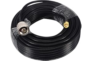 BOOBRIE 49.2ft N Male to RP-SMA Male Coaxial Extension Cable Type N to RPSMA Lora Antenna Cable RG58 Low Loss Coax Cable for 