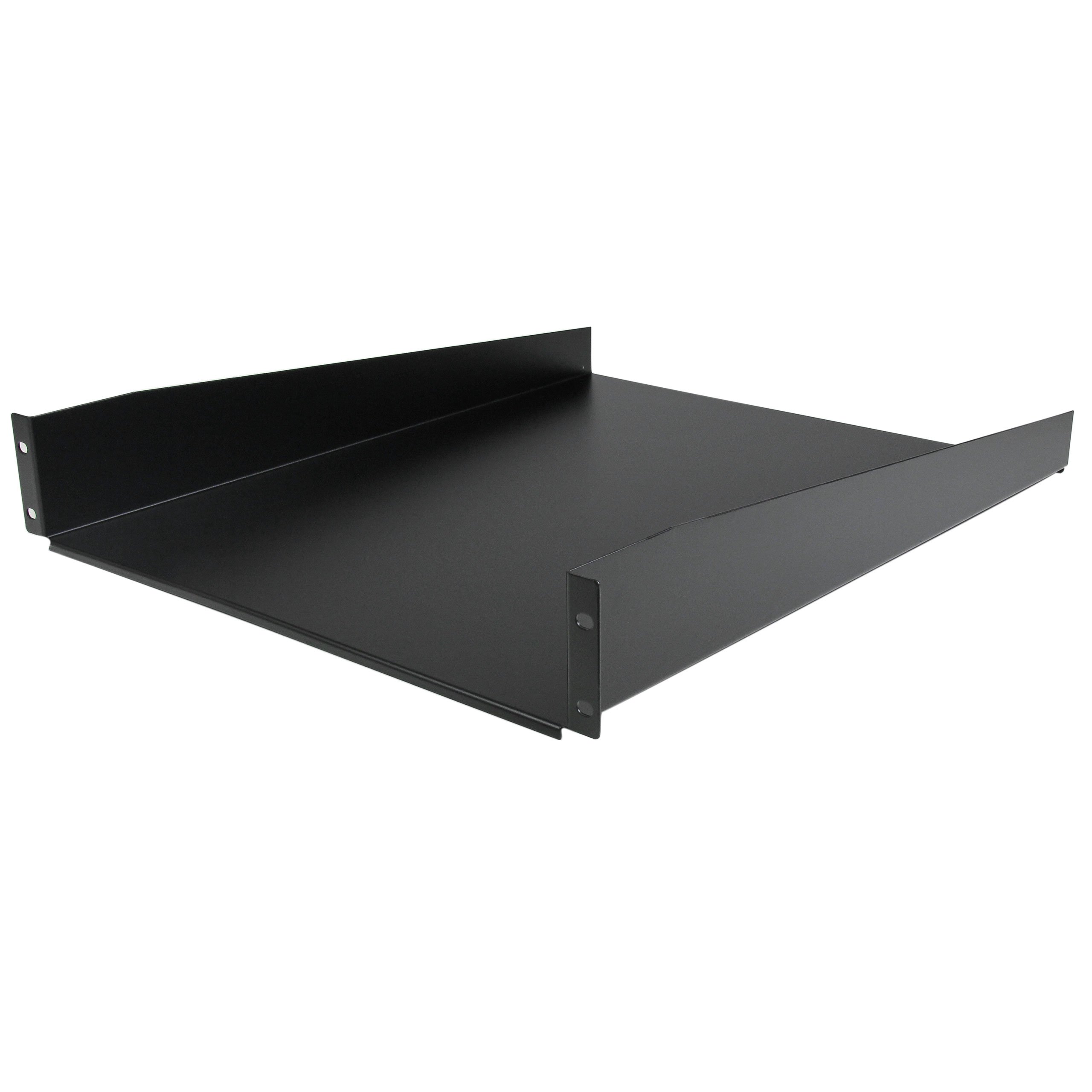 StarTech.com 2U Fixed Server Rack Mount Shelf - 22" Deep Steel Universal Cantilever Tray for 19" AV, Data, Network Equipment Rack - 50lbs (CABSHELF22)