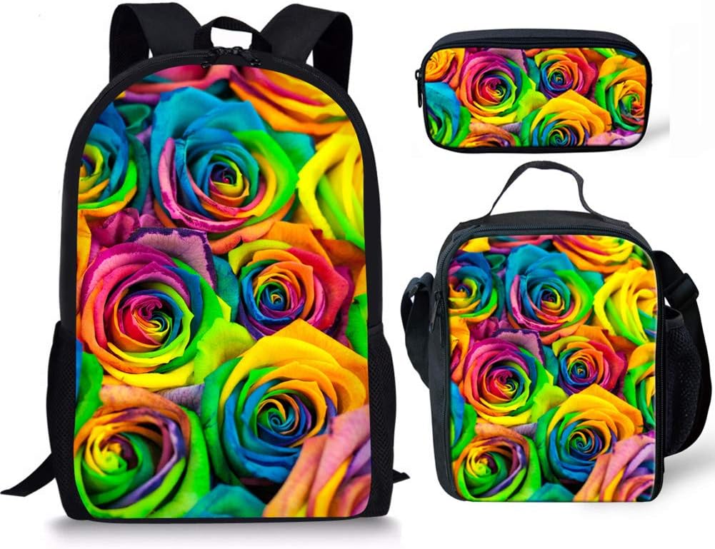 Babrukda Backpack/Lunch Bag/Pencil Case 3 Pieces Bag Sets Kids Animal Packs