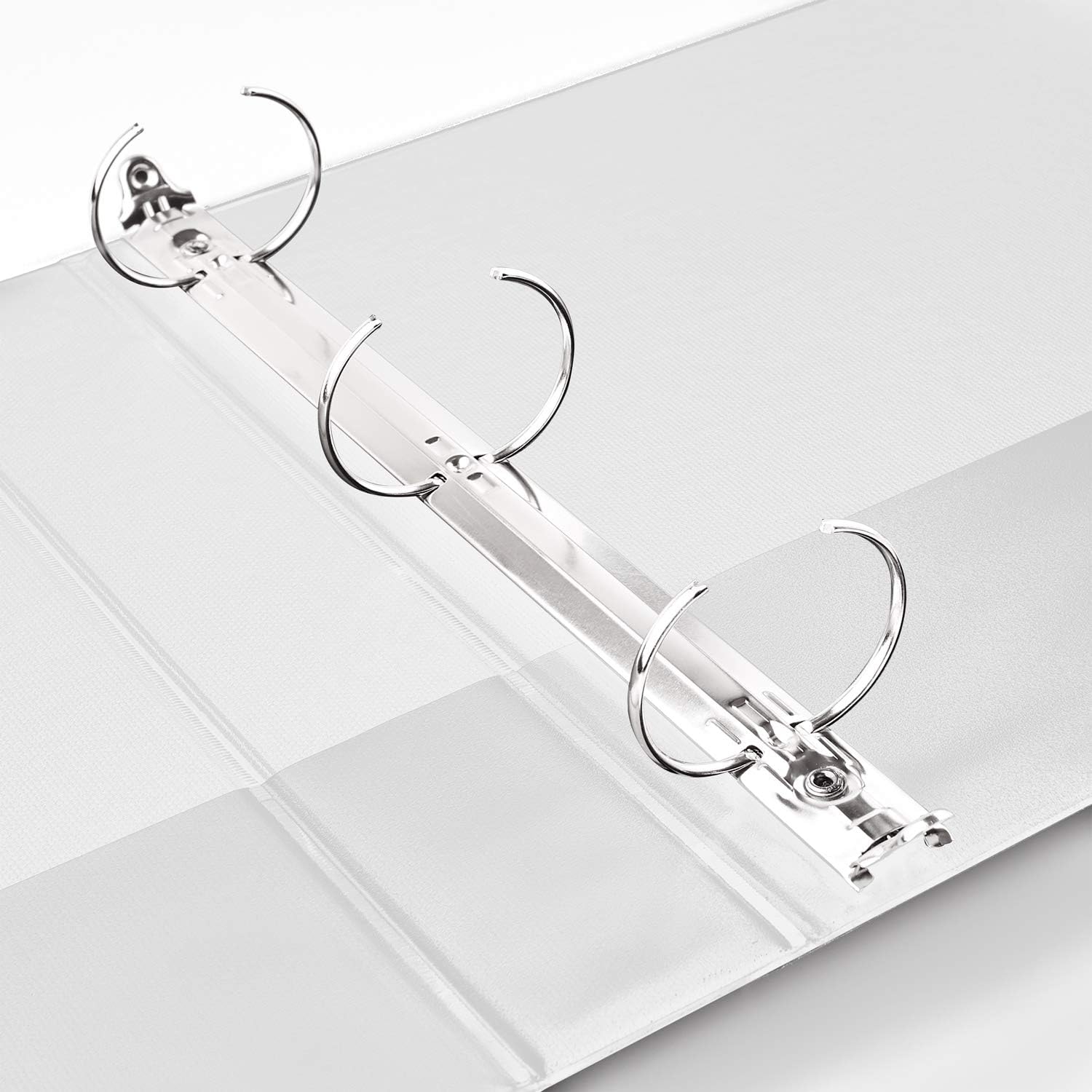 Avery 1.5" Economy View 3 Ring Binder, Round Ring, Holds 8.5" x 11" Paper, 1 White Binder (5726) : Office Products
