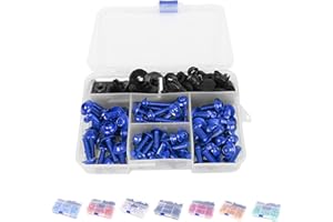 BAIONE Motorcycle Fairing Bolt Kit Screws Fasteners Fixing Sportbike for Yamaha Honda Kawasaki Suzuki BMW, Mounting Kits Washers Nuts Screws Clips Assortment