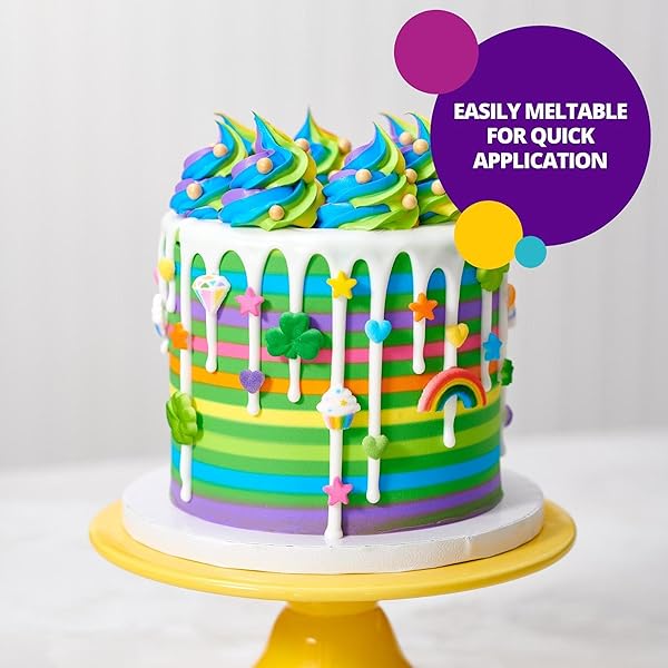DECOPAC CAKE DRIP, YELLOW COLOR, VANILLA FLAVOR, MATTE LIKE CHOCOLATE, 6.35 OZ