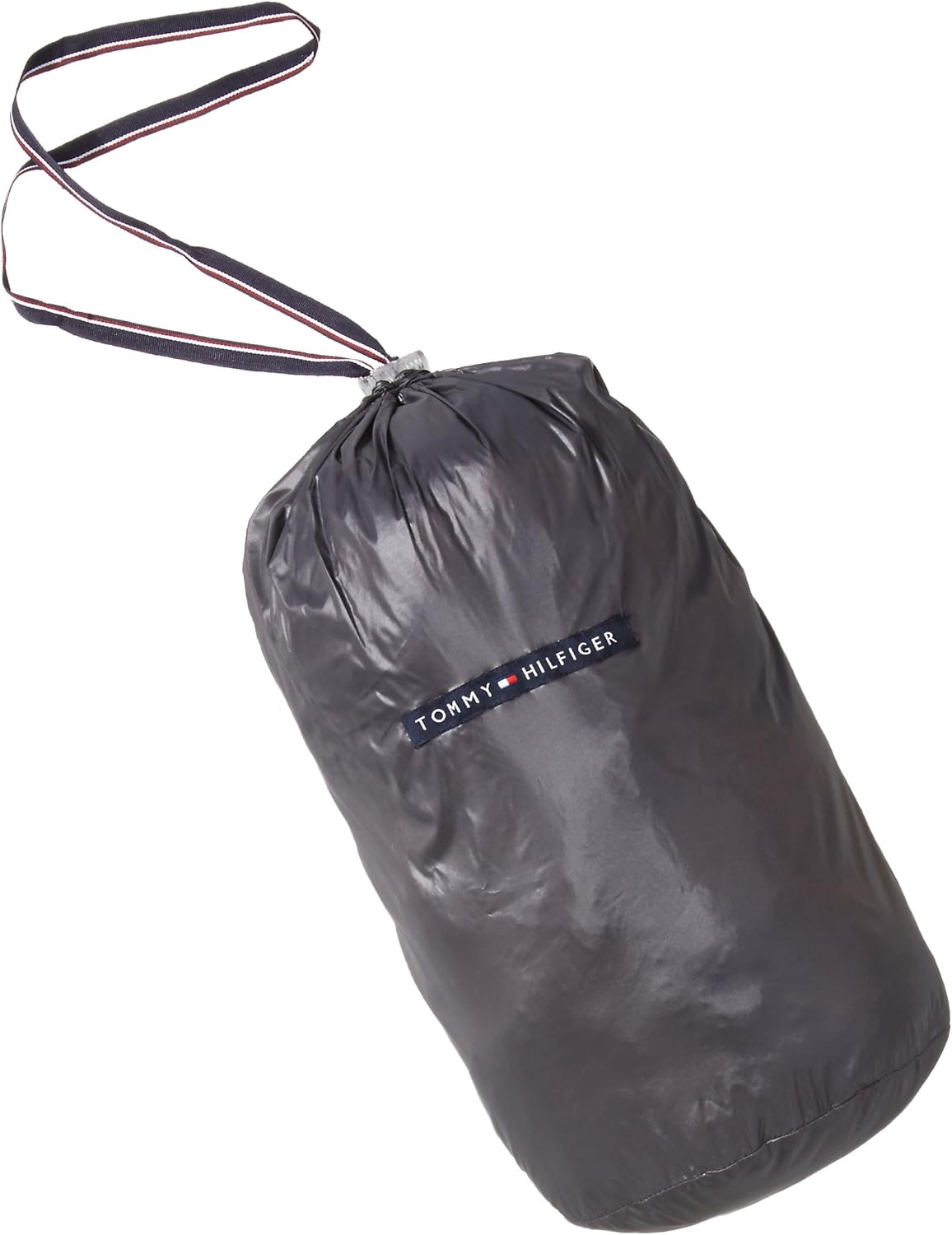 tommy hilfiger men's insulated packable jacket contrast bib hood